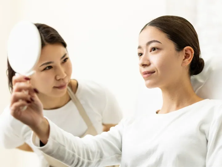 完成したアイブロウワックスをご確認いただきます。