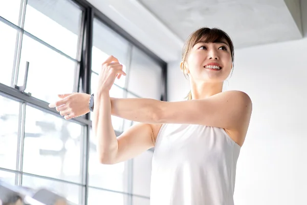 汗をかいても落ちない