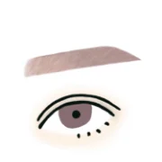 【角なし】キリっと眉1