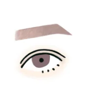 【角あり】への字眉