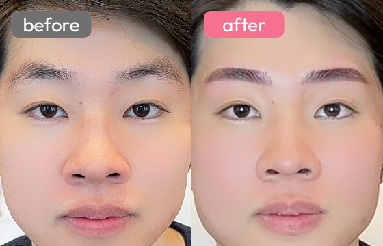 眉アートメイク(メンズ)01