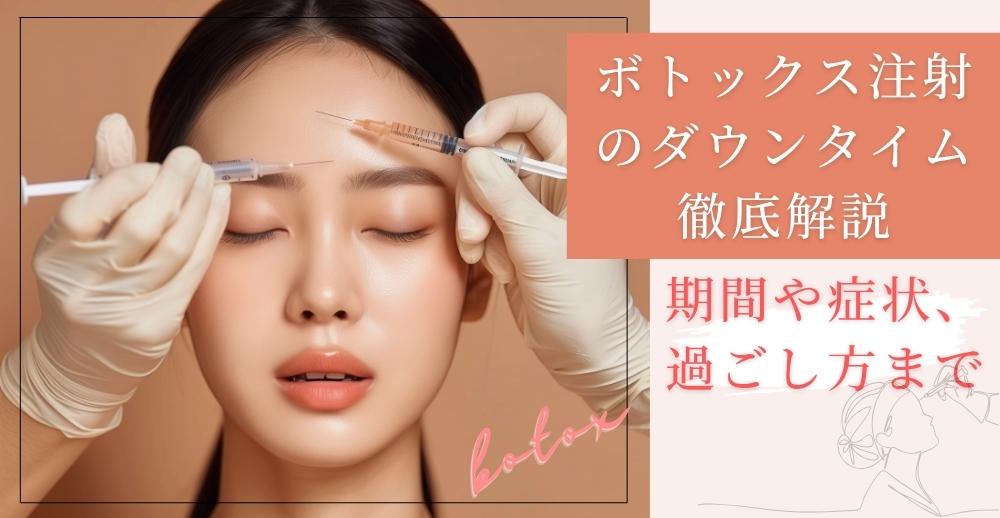 ボトックス注射のダウンタイムを徹底解説！期間や症状、過ごし方まで