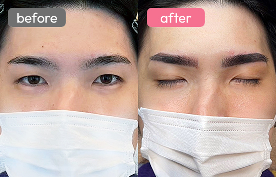 眉アートメイク(メンズ)03